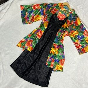 Vintage Victoria’s  Secret Silky Robe and Slip on